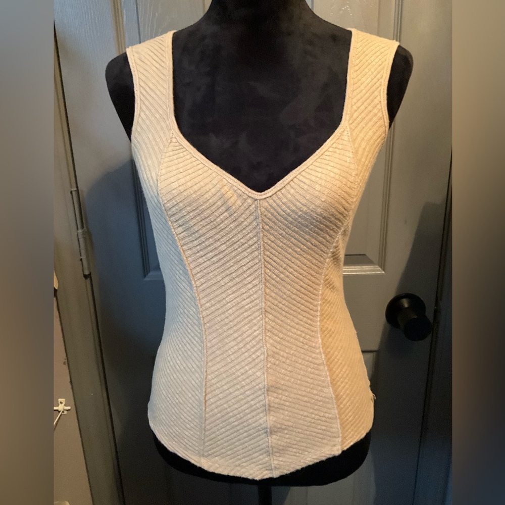 Free People medium greyed Olive Boss Babe tank